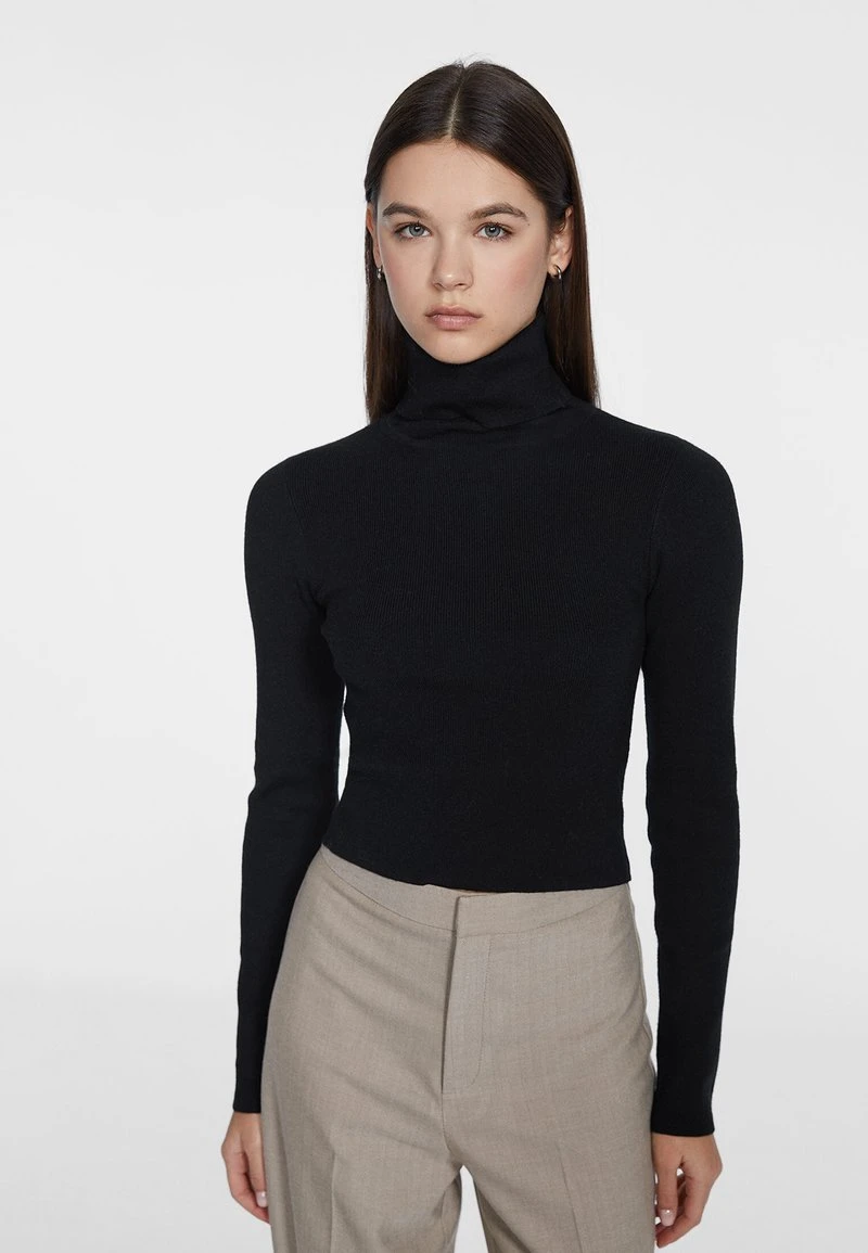 Stradivarius Strickjacke - Black 1 Stradivarius Strickjacke - Black