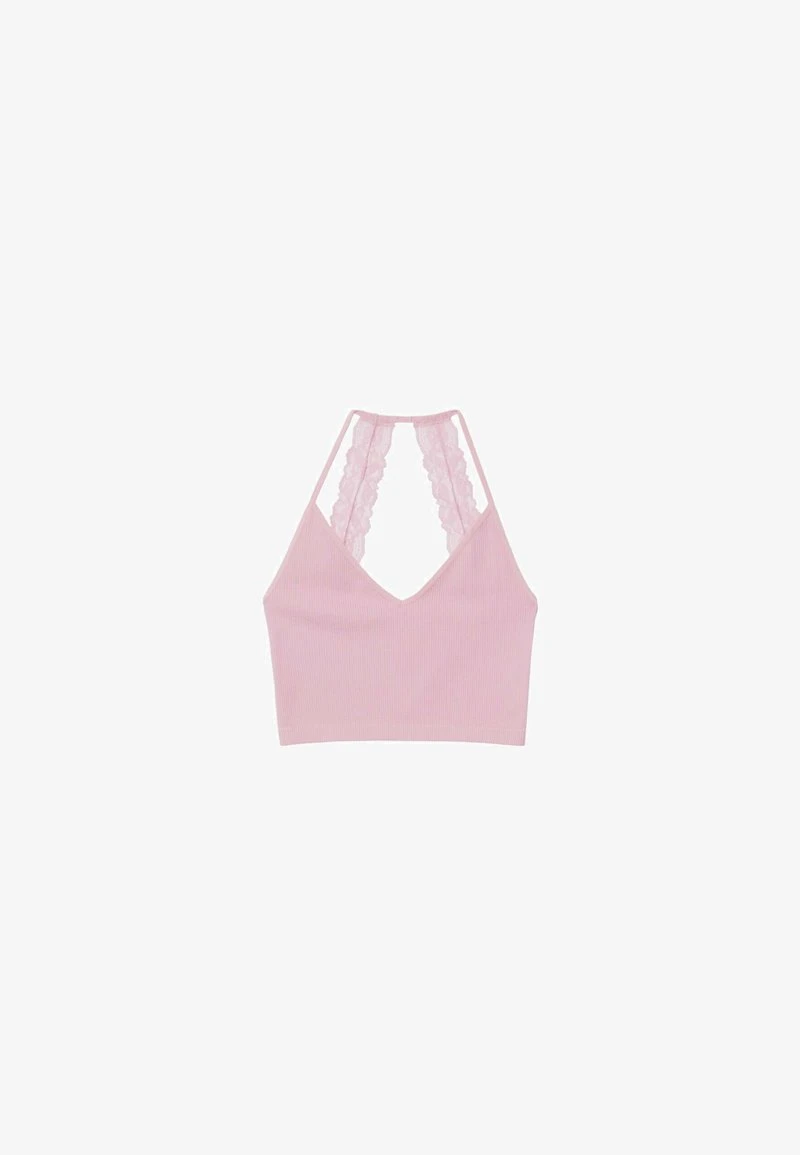 Stradivarius SEAMLESS WITH BLONDE STRAPS - Top - Light Pink 5 Stradivarius SEAMLESS WITH BLONDE STRAPS - Top - Light Pink – Bild 5