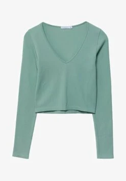 Stradivarius NAHTLOSES MIT V-AUSSCHNITT - Langarmshirt - Neon Green 10 Stradivarius NAHTLOSES MIT V-AUSSCHNITT - Langarmshirt - Neon Green -Stradivarius Deutschland Verkaufs-Shop 4d45acf14a784be5ae8d54f80383aa32