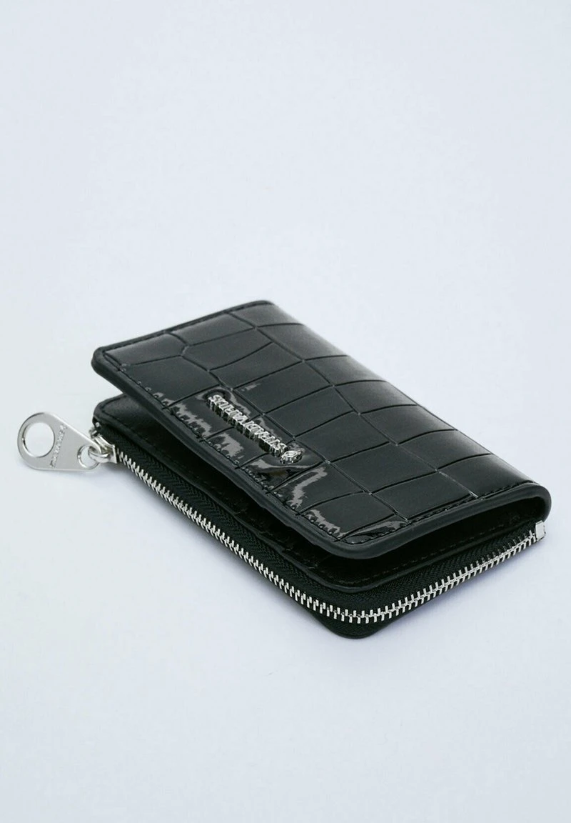 Stradivarius KARTENTASCHE MIT KROKOPRÄGUNG - Geldbörse - Black 5 Stradivarius KARTENTASCHE MIT KROKOPRÄGUNG - Geldbörse - Black – Bild 5