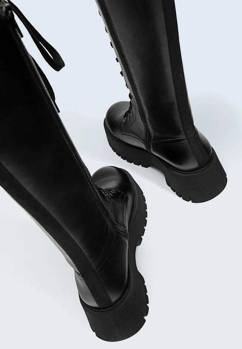 Stradivarius MIT PROFIL - Schnürstiefel - Black 5 Stradivarius MIT PROFIL - Schnürstiefel - Black – Bild 5