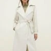Stradivarius Trenchcoat - Off White