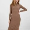 Stradivarius WEICHES - Strickkleid - Brown