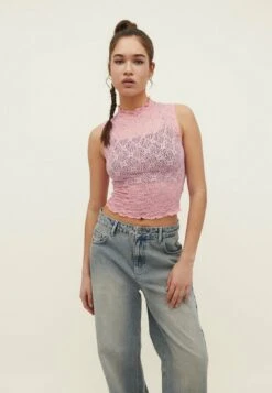 Stradivarius WITH BLONDE - Top - Light Pink