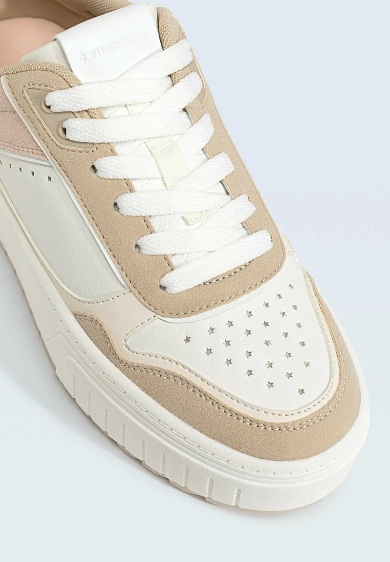 Stradivarius FLATFORM WITH MULTI-PIECES - Sneaker Low - Beige 5 Stradivarius FLATFORM WITH MULTI-PIECES - Sneaker Low - Beige – Bild 5