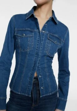 Stradivarius Hemdbluse - Dark Blue Denim -Stradivarius Deutschland Verkaufs-Shop 531825840c3d4e9d925667cee3274b69