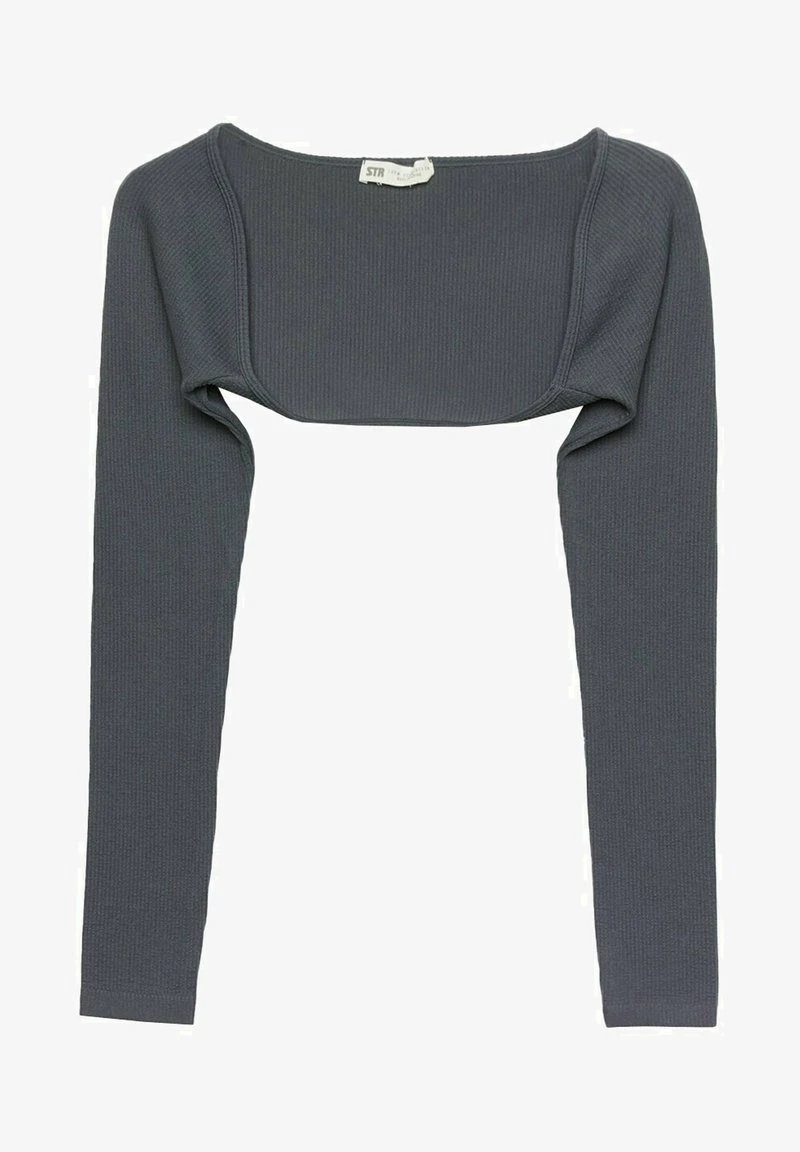 Stradivarius NAHTLOSER - Strickjacke - Dark Grey 5 Stradivarius NAHTLOSER - Strickjacke - Dark Grey – Bild 5