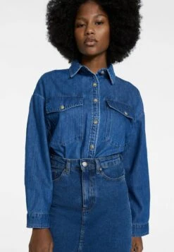 Stradivarius Jeansjacke - Dark Blue Denim -Stradivarius Deutschland Verkaufs-Shop 5495bd83166e406ba3d2904ba90cd6e1