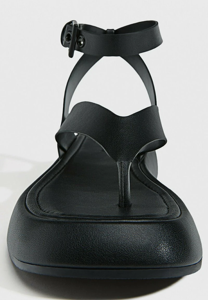 Stradivarius TIED - Riemensandalette - Black 4 Stradivarius TIED - Riemensandalette - Black – Bild 4