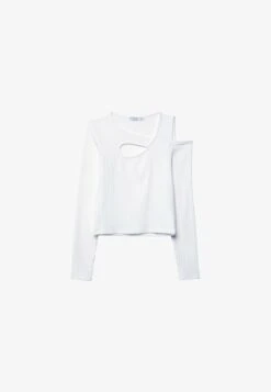 Stradivarius CUT-OUT - Langarmshirt - Off White -Stradivarius Deutschland Verkaufs-Shop 57a14a7a509247c6b523ce7b1326a54b