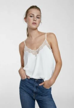Stradivarius TRIMMED - Top - White