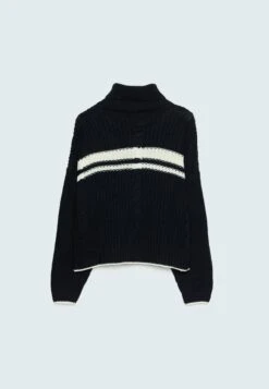 Stradivarius MIT ZOPFMUSTER UND REISSVERSCHLUSS - Strickjacke - Dark Blue -Stradivarius Deutschland Verkaufs-Shop 57ba06b3a91c46c3bfb0818bd079e356