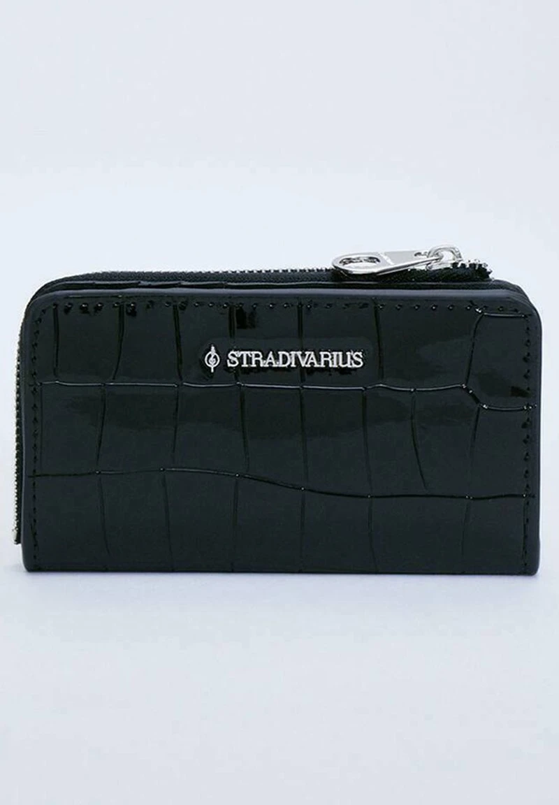 Stradivarius KARTENTASCHE MIT KROKOPRÄGUNG - Geldbörse - Black 6 Stradivarius KARTENTASCHE MIT KROKOPRÄGUNG - Geldbörse - Black – Bild 6