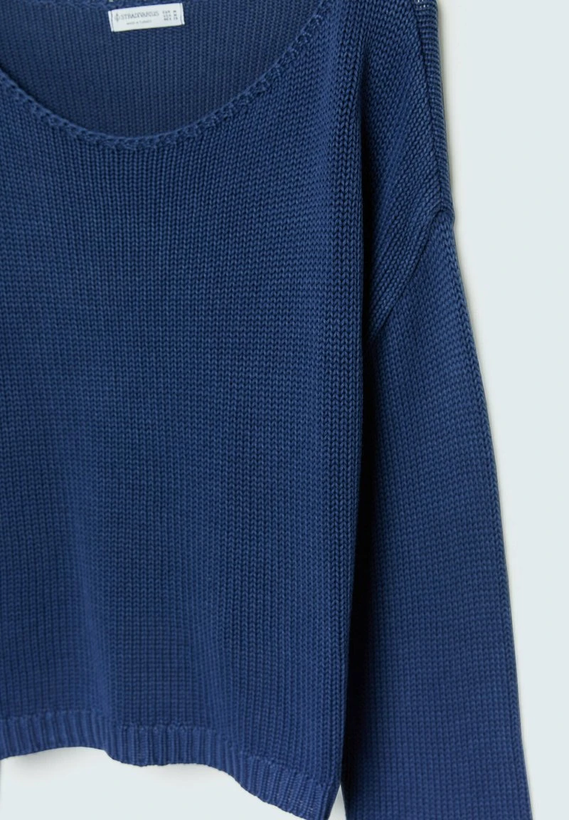 Stradivarius DROP SLEEVE - Strickpullover - Royal Blue 6 Stradivarius DROP SLEEVE - Strickpullover - Royal Blue – Bild 6