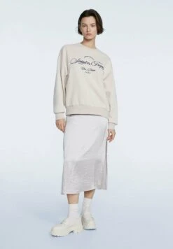 Stradivarius MIT STICKEREI 02501501 - Sweatshirt - Stone