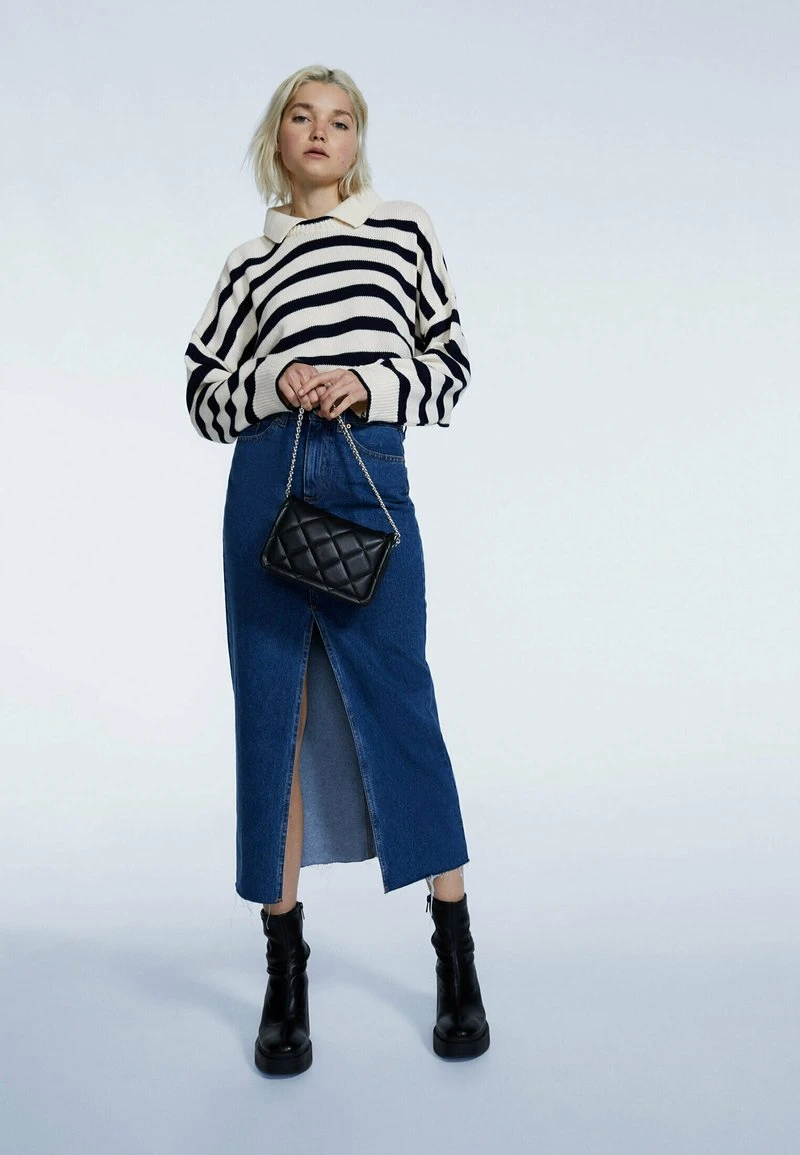 Stradivarius MIT DOPPELTER TRAGEKETTE - Umhängetasche - Black 2 Stradivarius MIT DOPPELTER TRAGEKETTE - Umhängetasche - Black – Bild 2