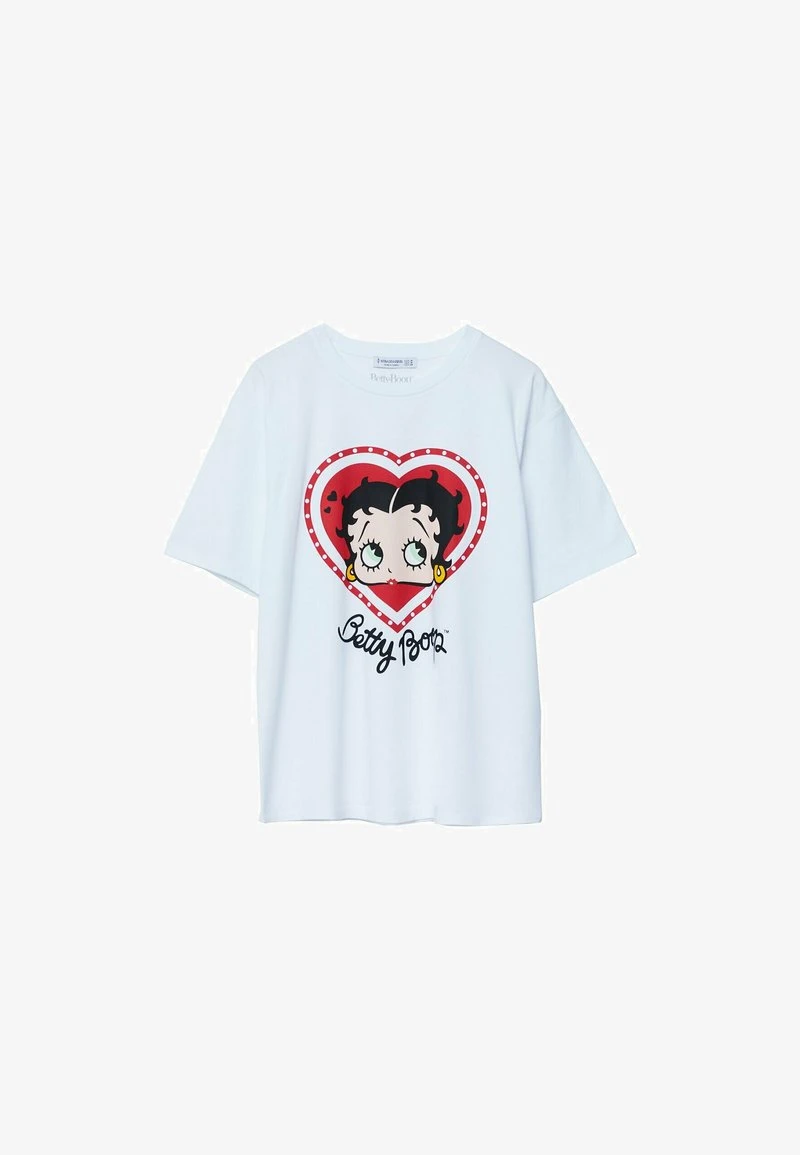 Stradivarius BETTY BOOP - T-Shirt Print - White 5 Stradivarius BETTY BOOP - T-Shirt Print - White – Bild 5