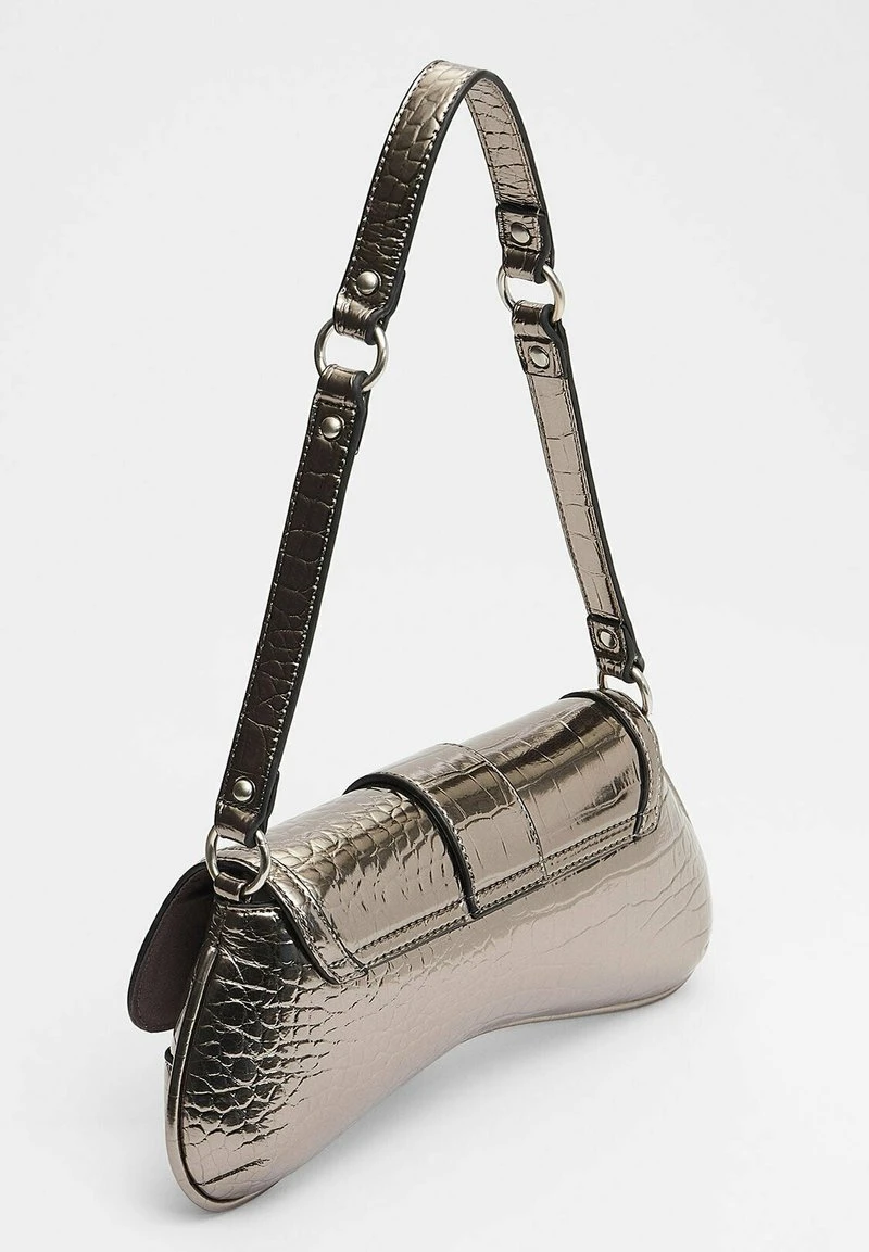 Stradivarius WITH BUCKLE - Handtasche - Grey 4 Stradivarius WITH BUCKLE - Handtasche - Grey – Bild 4