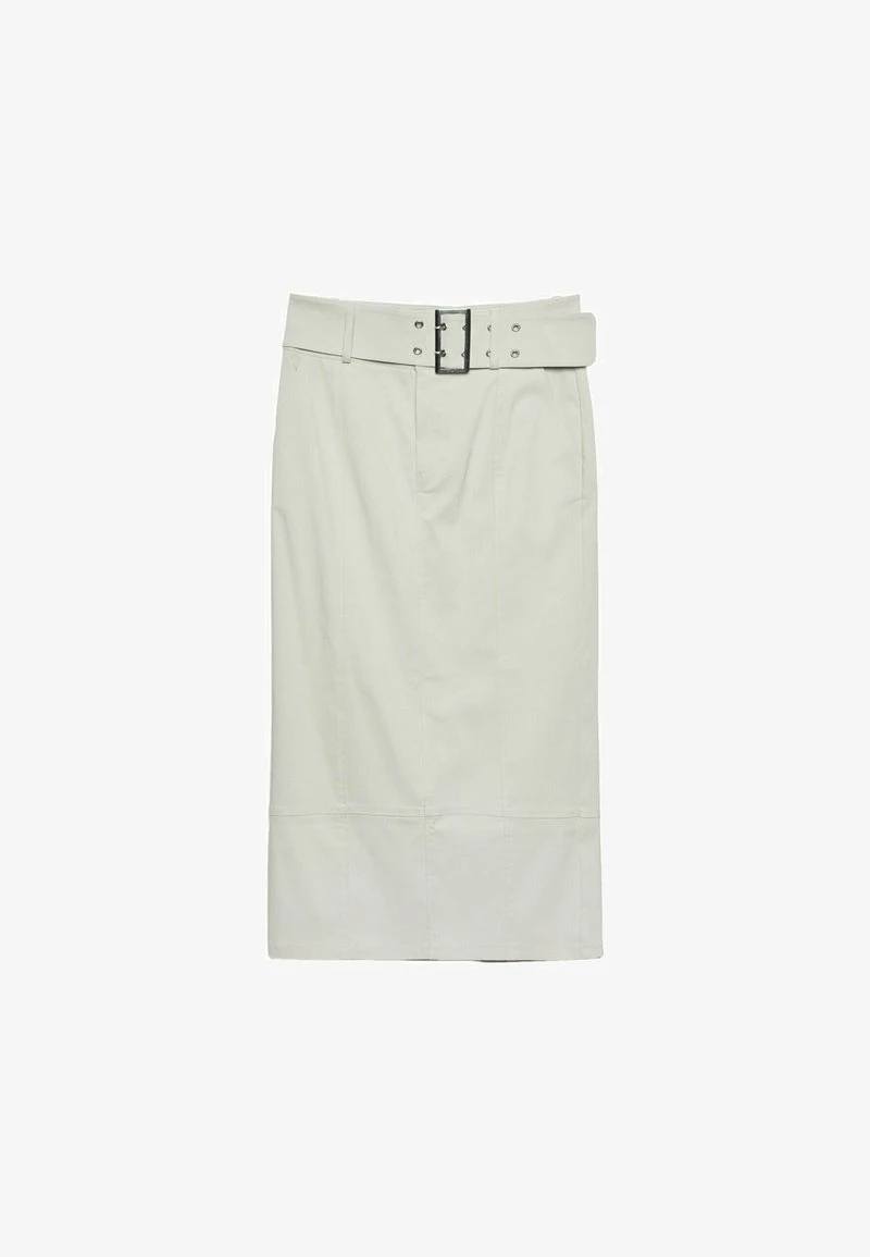 Stradivarius BELTED BENGALINE - Maxirock - Stone 6 Stradivarius BELTED BENGALINE - Maxirock - Stone – Bild 6