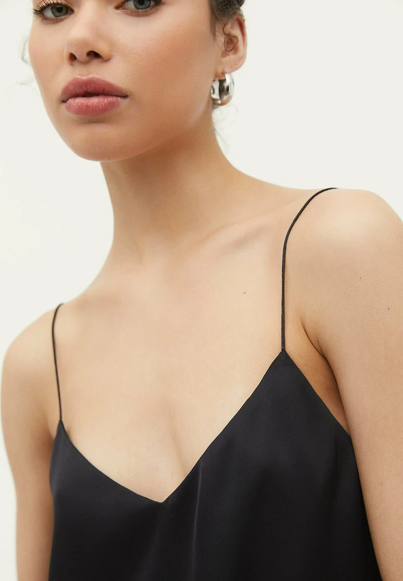 Stradivarius WITH THIN STRAPS - Top - Black 4 Stradivarius WITH THIN STRAPS - Top - Black – Bild 4