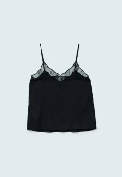 Stradivarius TRIMMED - Top - Black 11 Stradivarius TRIMMED - Top - Black -Stradivarius Deutschland Verkaufs-Shop 61abe2f075484f95bb081b937e2c1710