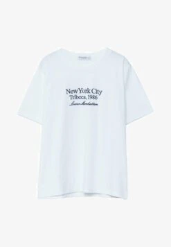 Stradivarius EMBROIDERED - T-Shirt Print - White 9 Stradivarius EMBROIDERED - T-Shirt Print - White -Stradivarius Deutschland Verkaufs-Shop 62b471c17f1d4f059713ef6d771d3251