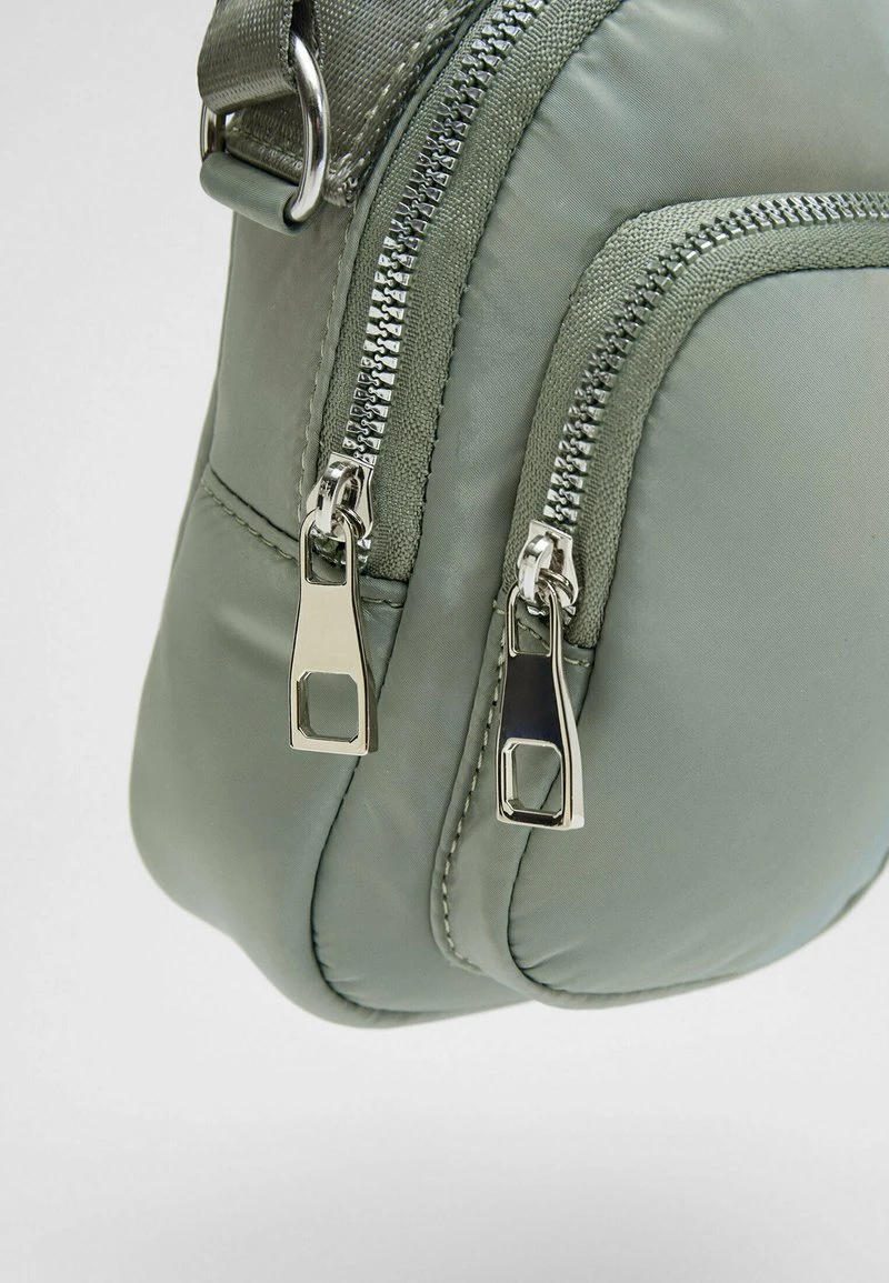 Stradivarius DOUBLE POCKET MINI - Umhängetasche - Khaki 4 Stradivarius DOUBLE POCKET MINI - Umhängetasche - Khaki – Bild 4