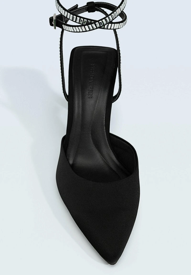 Stradivarius SLINGBACKS WITH RHINESTONES - High Heel Pumps - Black 4 Stradivarius SLINGBACKS WITH RHINESTONES - High Heel Pumps - Black – Bild 4