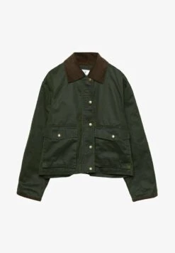 Stradivarius CROPPED WAXED-EFFECT - Übergangsjacke - Khaki 10 Stradivarius CROPPED WAXED-EFFECT - Übergangsjacke - Khaki -Stradivarius Deutschland Verkaufs-Shop 64c97c0ea5bf490988a4810df444cbee