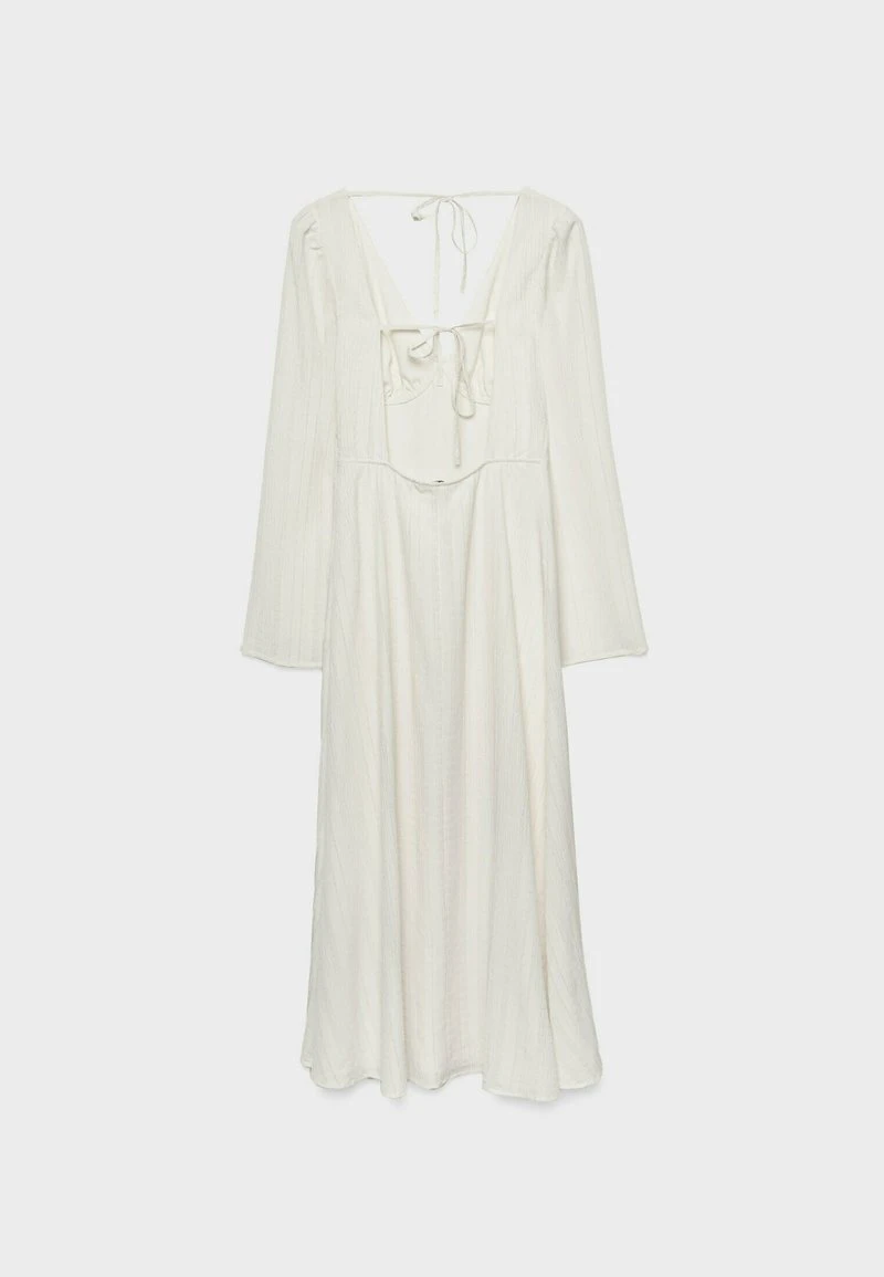 Stradivarius WITH LACE-UP BACK - Freizeitkleid - Beige 6 Stradivarius WITH LACE-UP BACK - Freizeitkleid - Beige – Bild 6