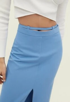 Stradivarius SMART WITH WAISTBAND DETAIL - A-Linien-Rock - Mottled Light Blue -Stradivarius Deutschland Verkaufs-Shop 6577e7db2b134af182594c3adbb5465f