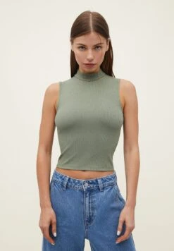 Stradivarius Top - Khaki