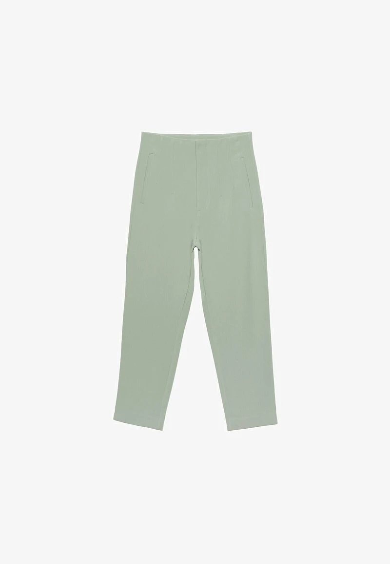 Stradivarius ELEGANTE BUNDFALTEN - Stoffhose - Khaki 4 Stradivarius ELEGANTE BUNDFALTEN - Stoffhose - Khaki – Bild 4