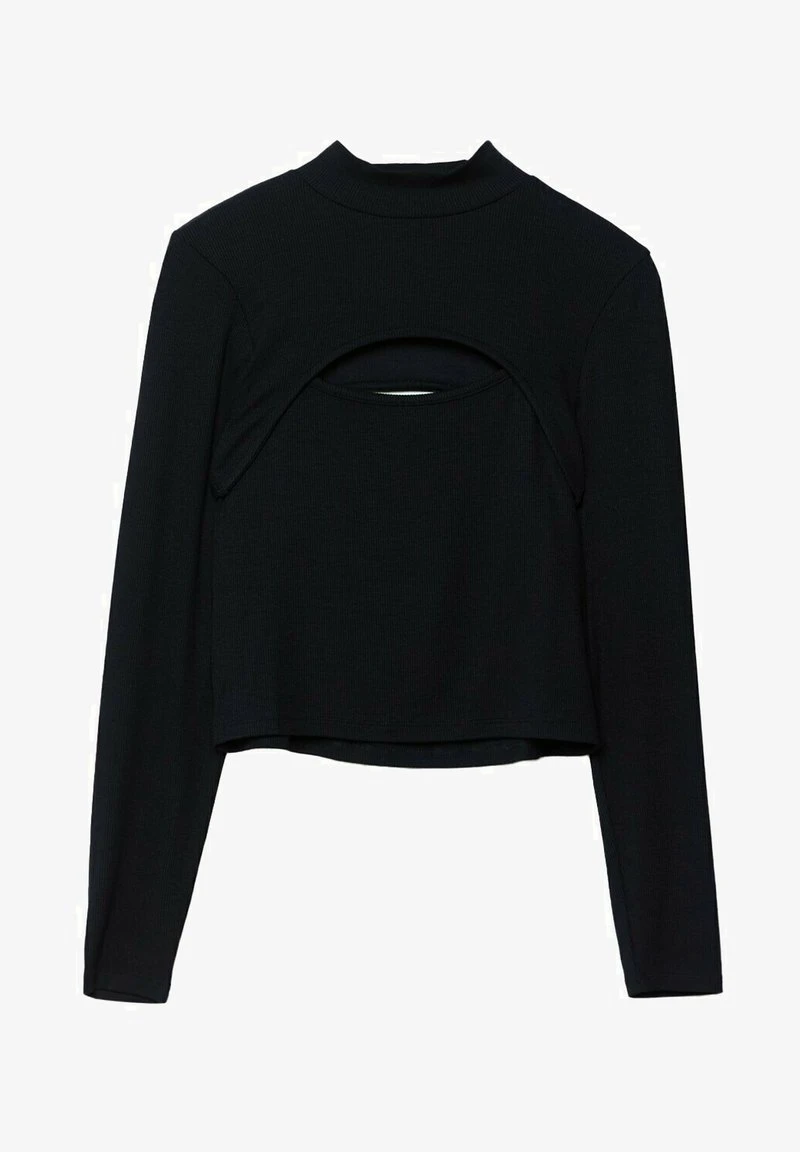 Stradivarius STEHKRAGEN 02742519 - Langarmshirt - Black 5 Stradivarius STEHKRAGEN 02742519 - Langarmshirt - Black – Bild 5