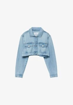 Stradivarius SUPER CROPPED - Jeansjacke - Light Blue Denim -Stradivarius Deutschland Verkaufs-Shop 6882716822b54b4698b72adef50bb1ee