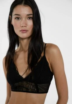 Stradivarius PADDED - Bustier - Black