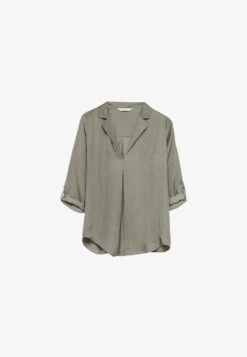 Stradivarius MIT REVERSKRAGEN - Bluse - Mottled Green -Stradivarius Deutschland Verkaufs-Shop 69bffff16cc548c4a7519c5d8aed19d9