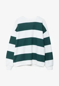 Stradivarius GESTREIFTES - Sweatshirt - Mottled Green -Stradivarius Deutschland Verkaufs-Shop 69d5e5b77e384d96a8629187f2c43c7e