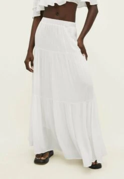 Stradivarius PEASANT - Maxirock - White