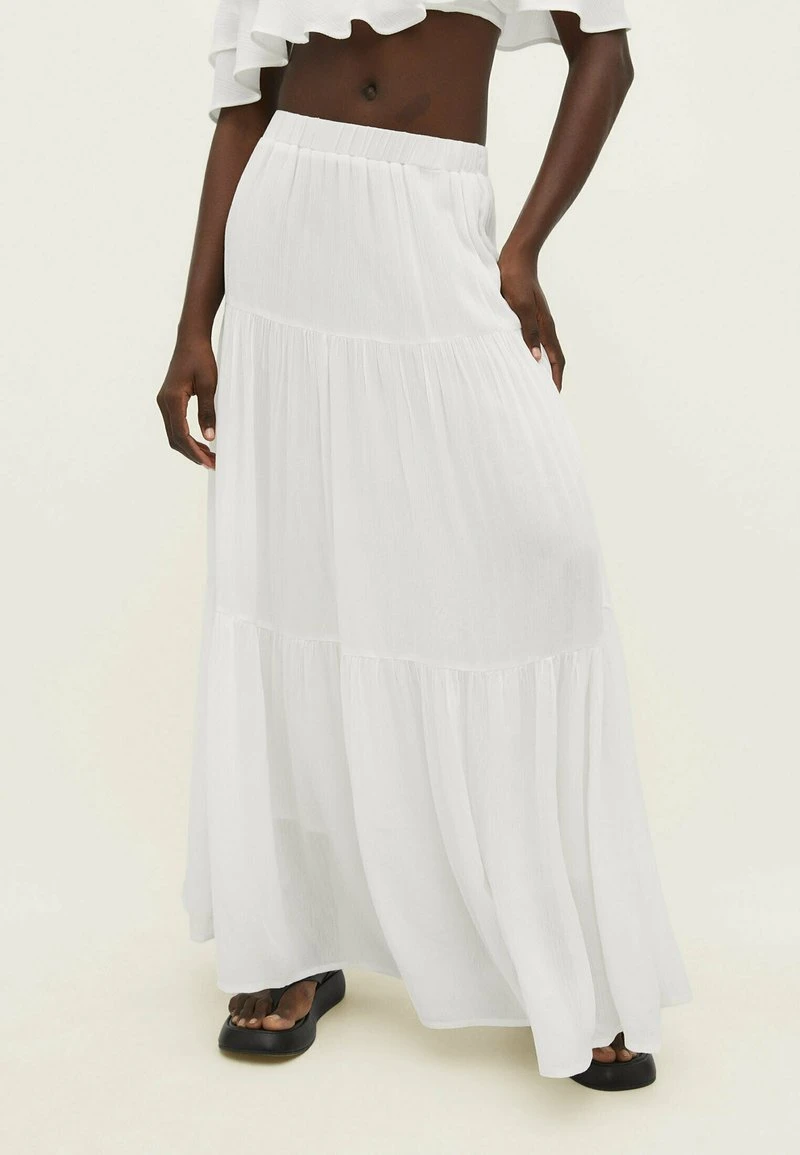 Stradivarius PEASANT - Maxirock - White 1 Stradivarius PEASANT - Maxirock - White