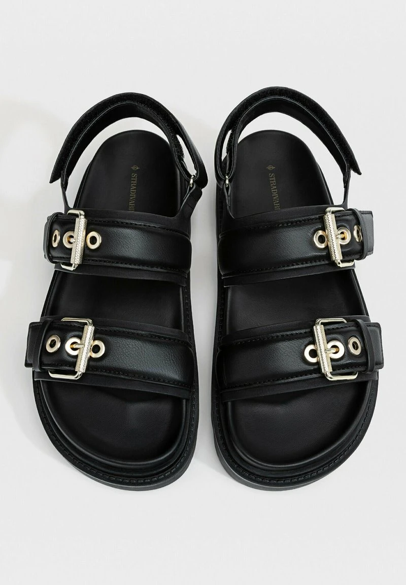 Stradivarius Plateausandalette - Black 4 Stradivarius Plateausandalette - Black – Bild 4