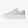 Stradivarius FLATFORM WITH MULTI-PIECES - Sneaker Low - Green
