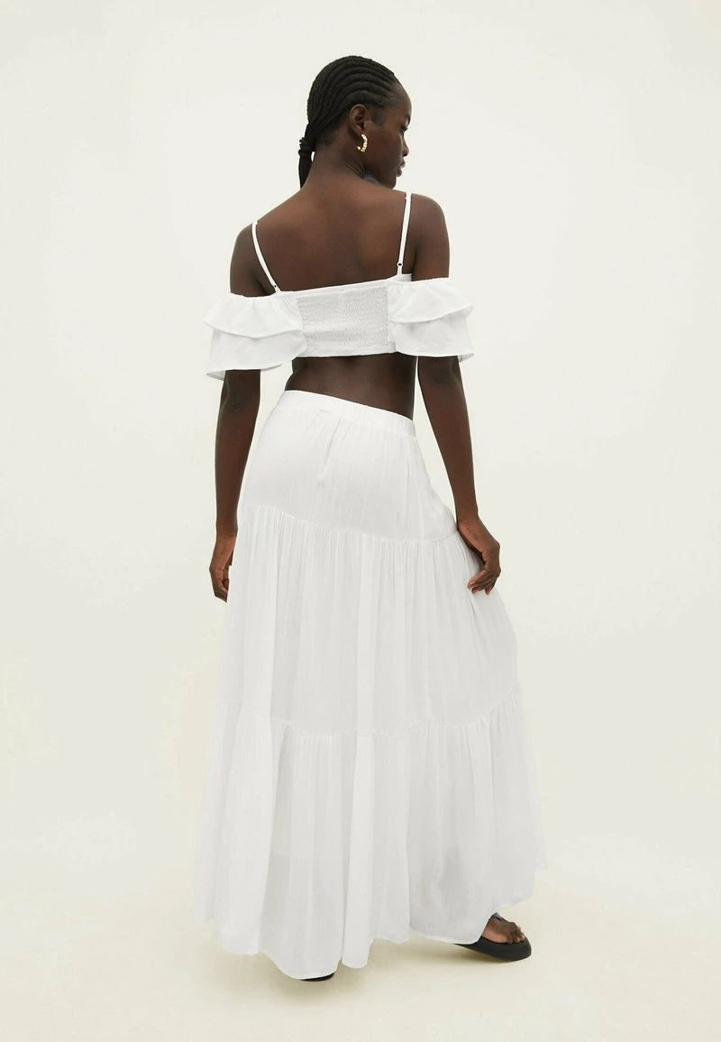 Stradivarius PEASANT - Maxirock - White 3 Stradivarius PEASANT - Maxirock - White – Bild 3