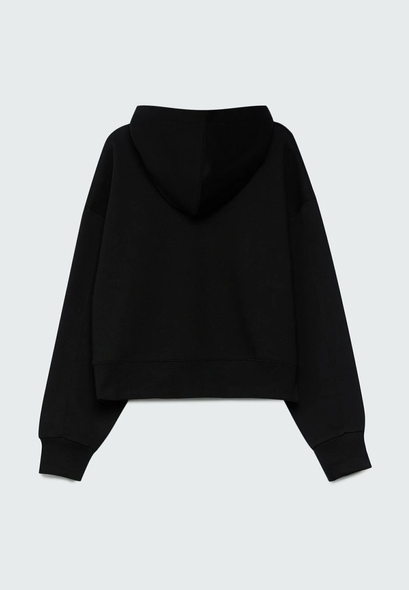 Stradivarius BASIC CROPPED - Kapuzenpullover - Black 5 Stradivarius BASIC CROPPED - Kapuzenpullover - Black – Bild 5