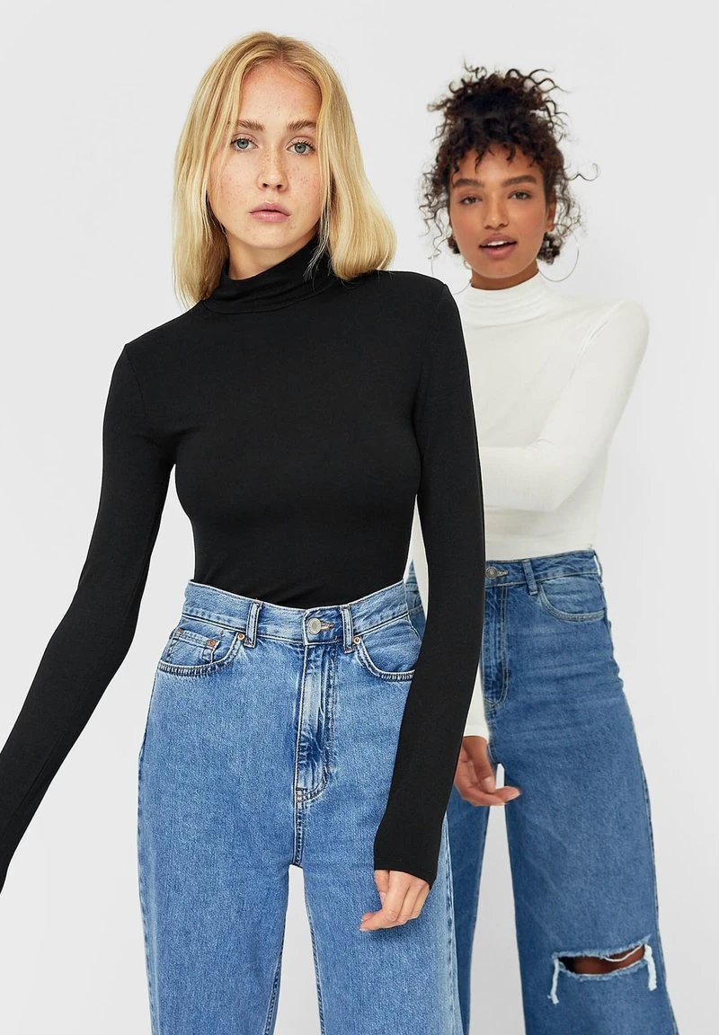 Stradivarius MULTIPACK - Strickpullover - Black 1 Stradivarius MULTIPACK - Strickpullover - Black