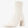 Stradivarius MIT ABSATZ - Stiefelette - Off White