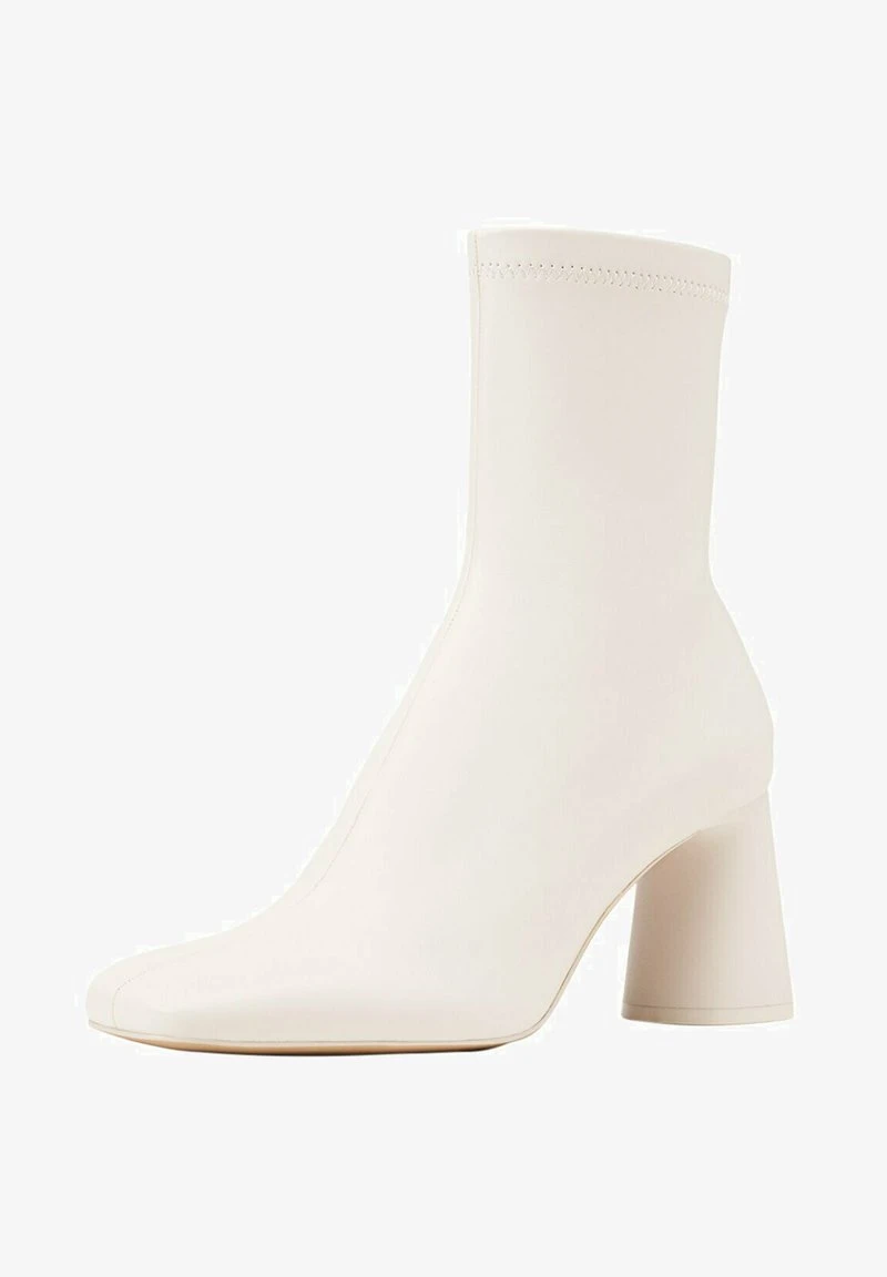 Stradivarius MIT ABSATZ - Stiefelette - Off White 1 Stradivarius MIT ABSATZ - Stiefelette - Off White