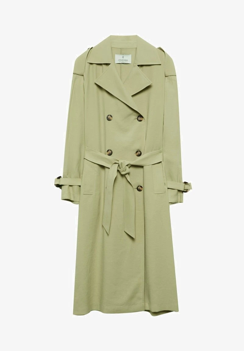 Stradivarius Trenchcoat - Mottled Green 5 Stradivarius Trenchcoat - Mottled Green – Bild 5