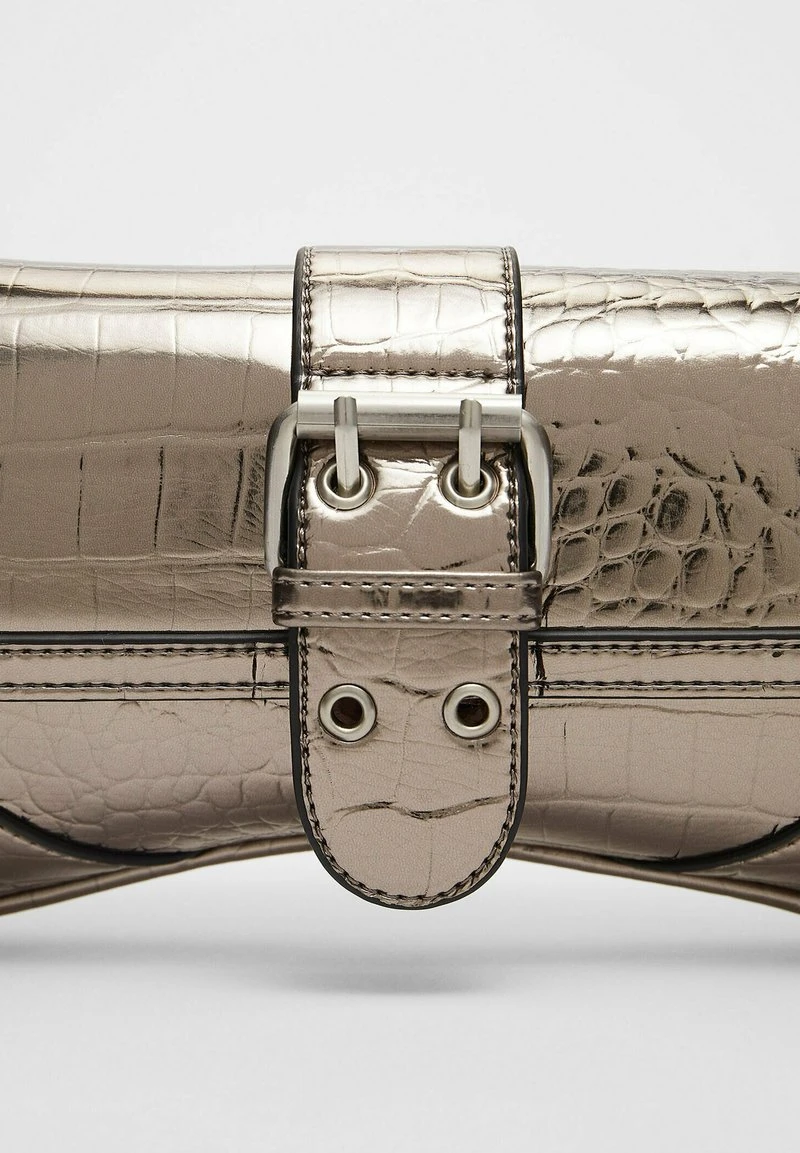 Stradivarius WITH BUCKLE - Handtasche - Grey 5 Stradivarius WITH BUCKLE - Handtasche - Grey – Bild 5