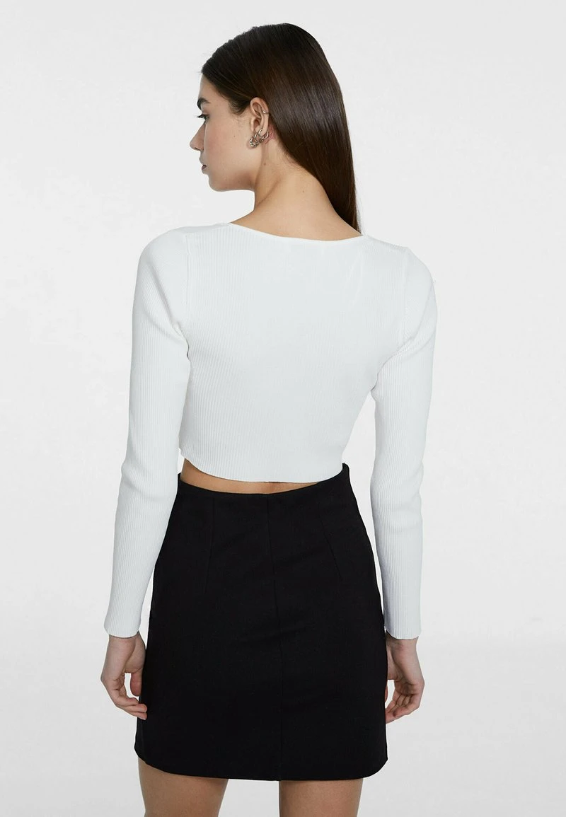 Stradivarius WRAP - Langarmshirt - Off White 2 Stradivarius WRAP - Langarmshirt - Off White – Bild 2